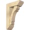 Ekena Millwork Merced Slat Rough Sawn Bracket w/ Offset Brace, Douglas Fir, 6"W x 16"D x 24"H BKT0604X16X24MRC06RDF - alternate 1